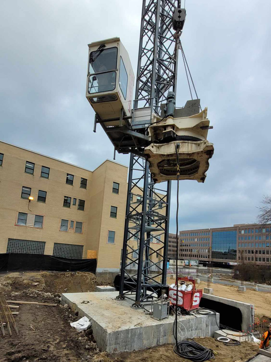 montage d'une grue